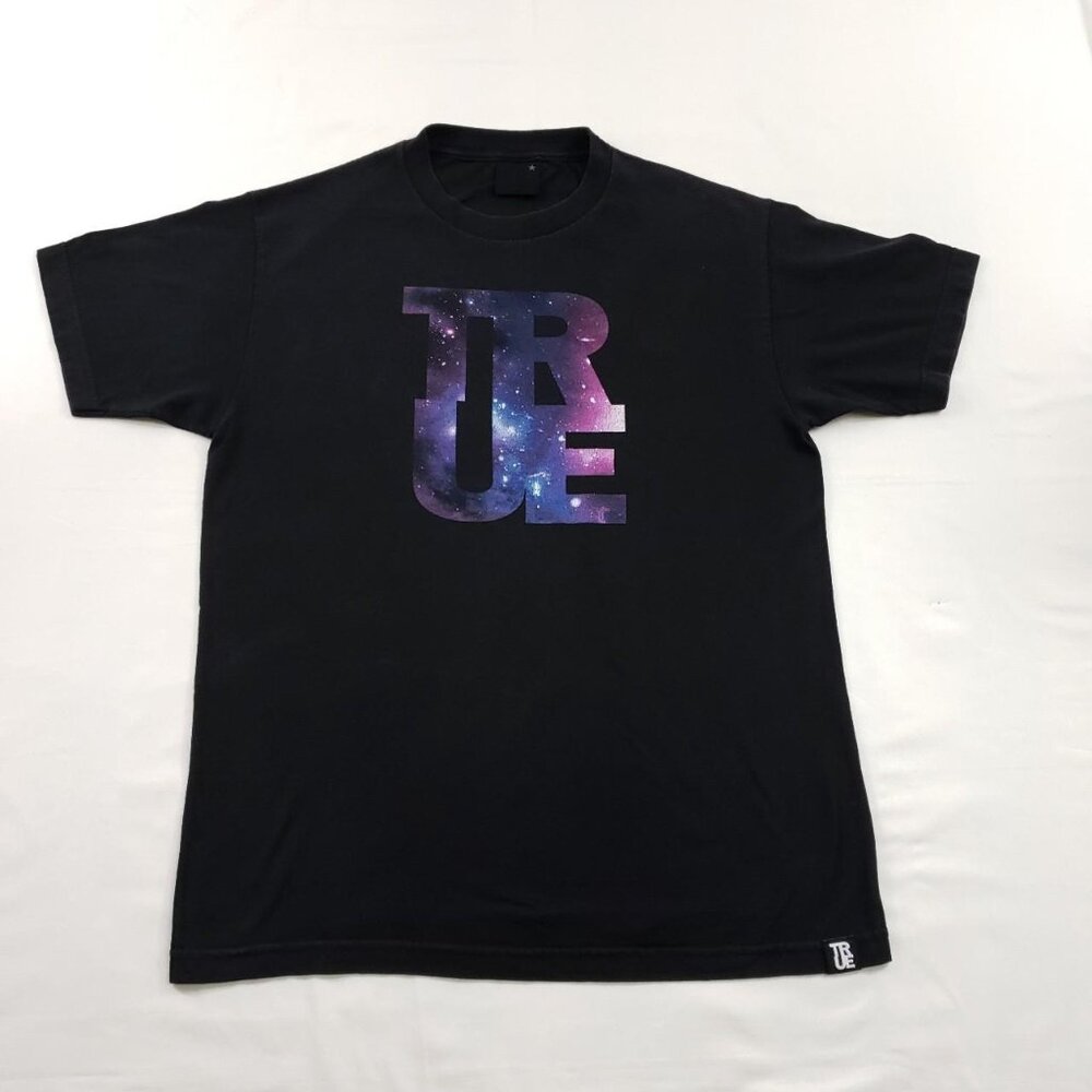 True mens t-shirt, black color, with graphics